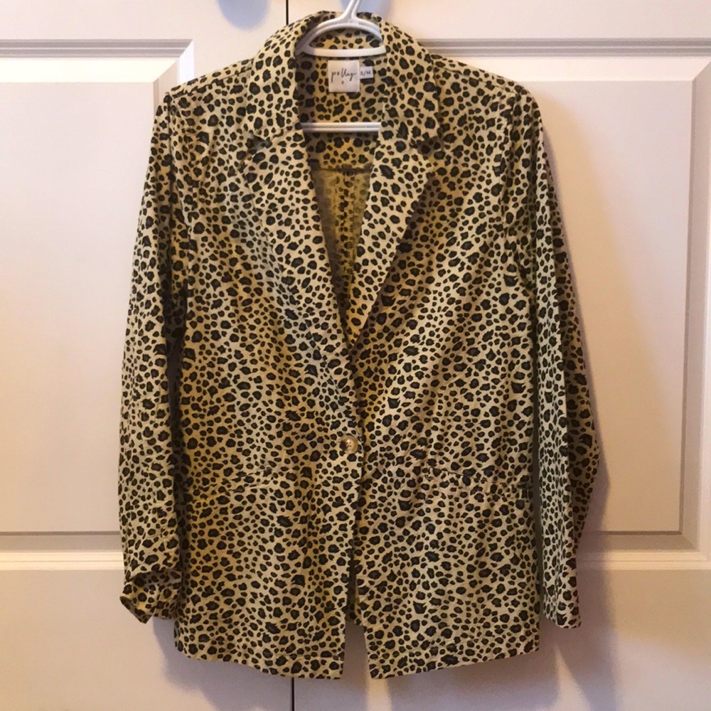 Cheetah Print Blazer